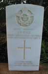 Headstone of Sgt J P Rice killed in the crash of Anson W2095 
Mallala War Cemetery. 
Photo Rod Farquhar.